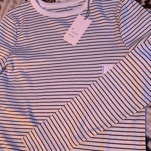 Black and White Long Sleeve Tee